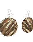 Wooden Earrings Organic Shapes