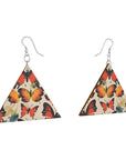 Wooden Earrings Geometric Shapes