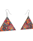 Wooden Earrings Geometric Shapes