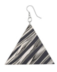 Wooden Earrings Geometric Shapes