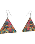 Wooden Earrings Geometric Shapes