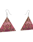 Wooden Earrings Geometric Shapes