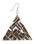 Wooden Earrings Geometric Shapes