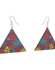 Wooden Earrings Geometric Shapes