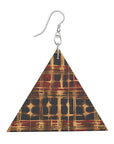 Wooden Earrings Geometric Shapes