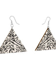 Wooden Earrings Geometric Shapes