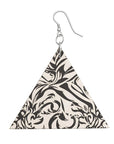 Wooden Earrings Geometric Shapes